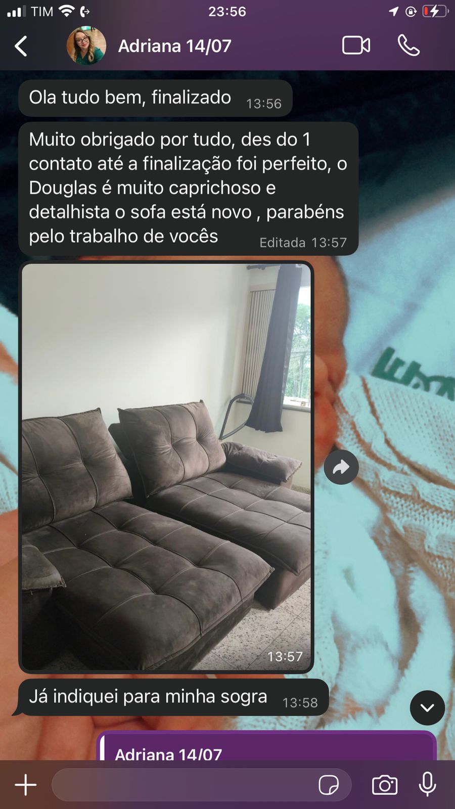 Depoimento de Cliente